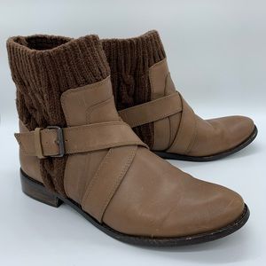 🌟SPLENDID LEATHER & CABLE KNIT BOOTS